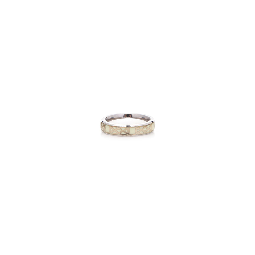 snake skin sterling silver band ring for unisex