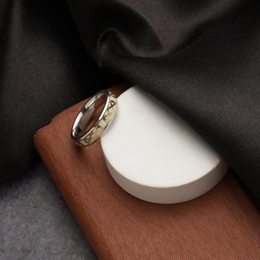 silver band ring for Unisex