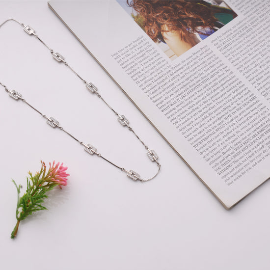 silver necklace for women