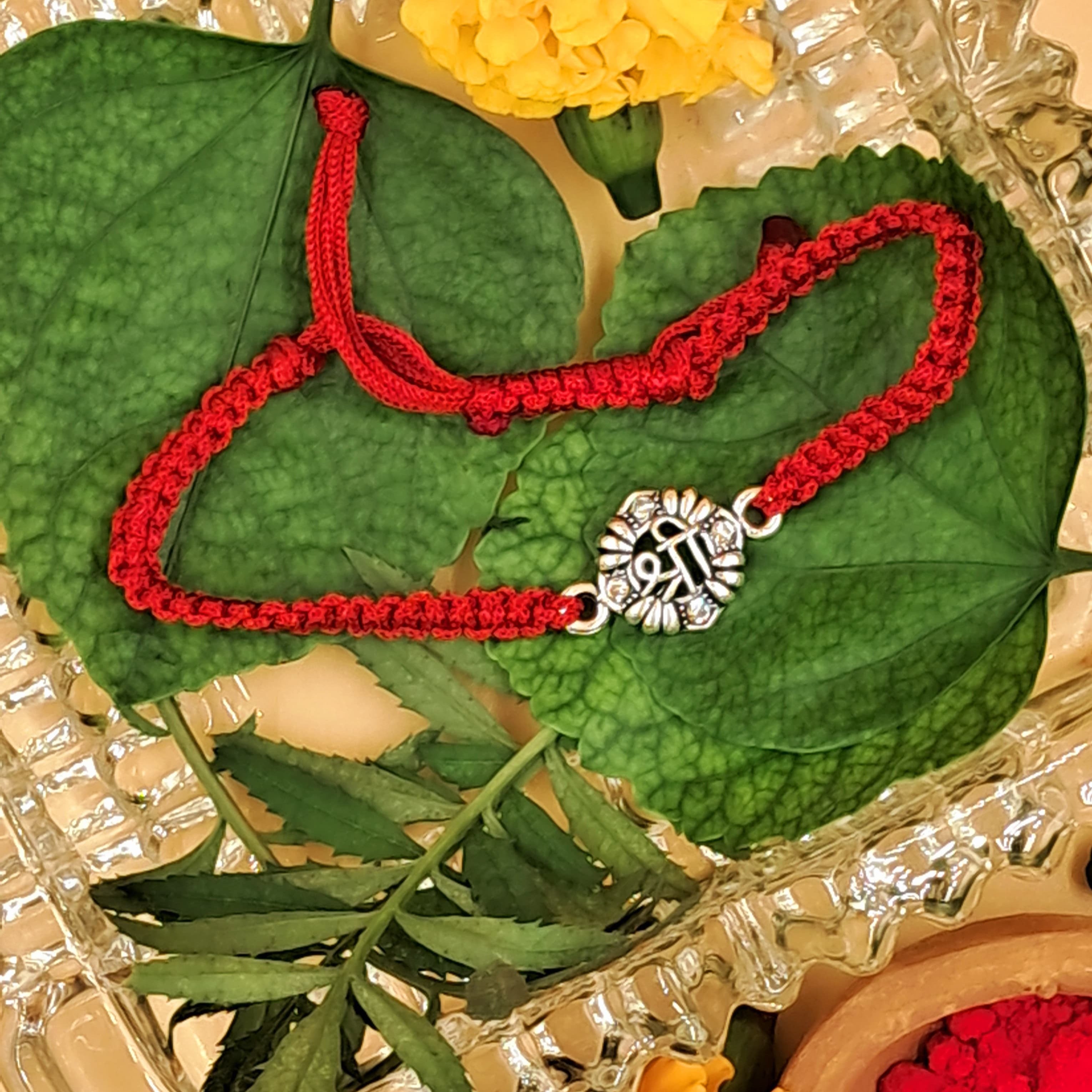 Shri OM Silver Rakhi
