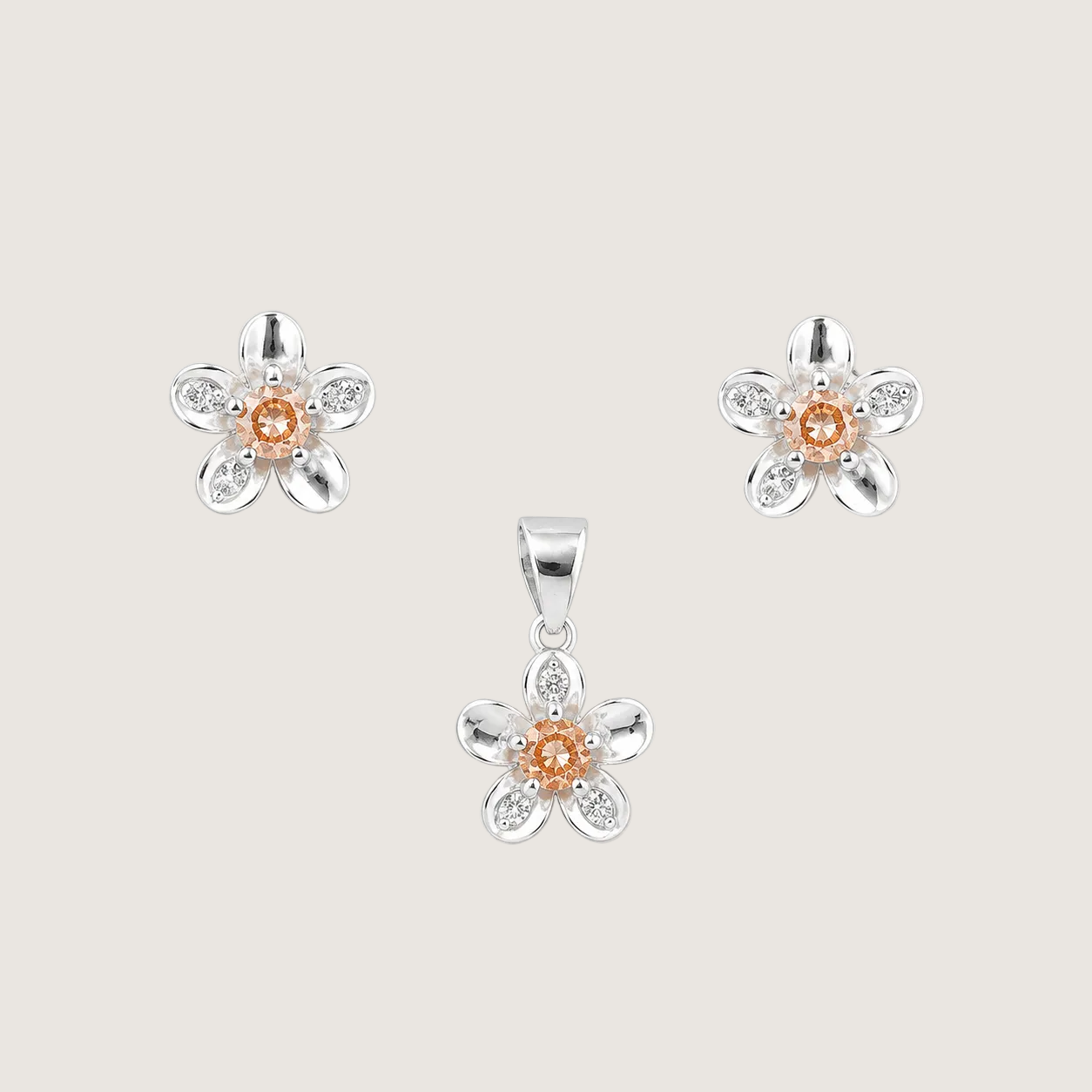 Star Shaped Earrings With Pendant For Women