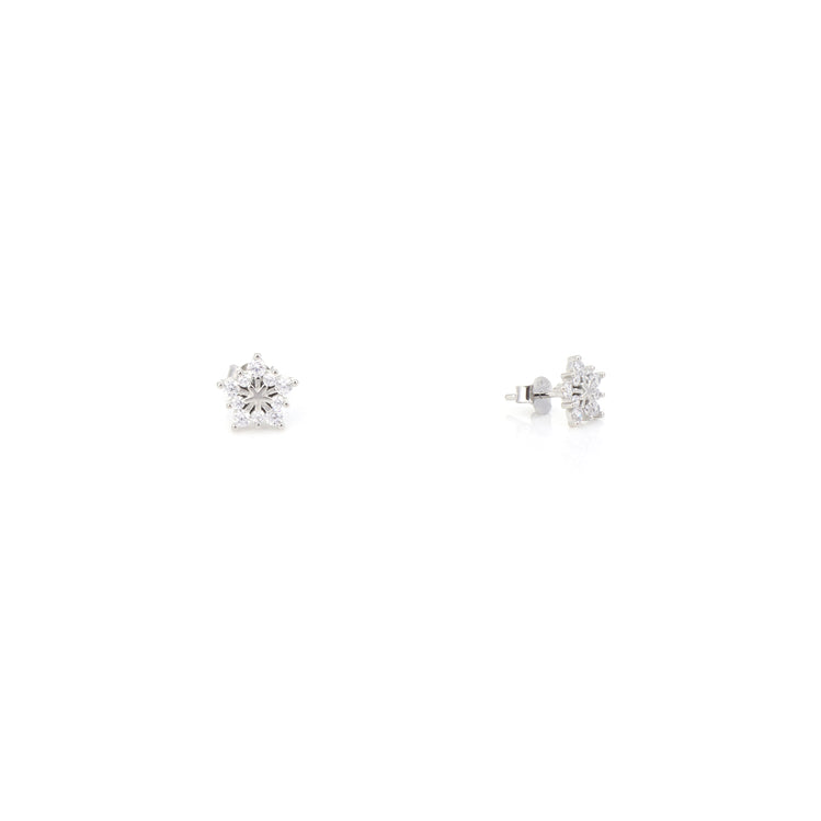 Cute star- silver earring for women