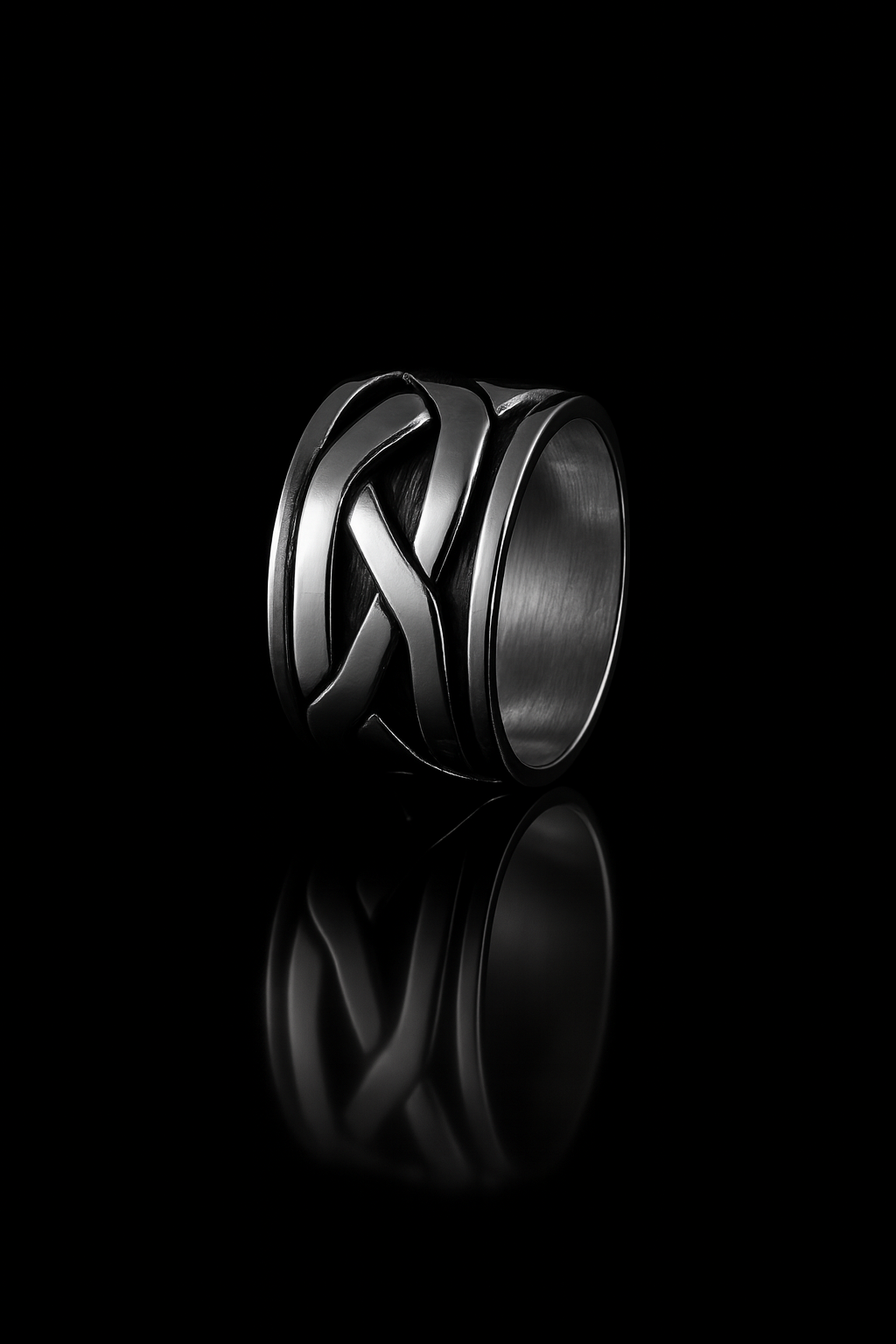 Vikings Braided Silver Ring