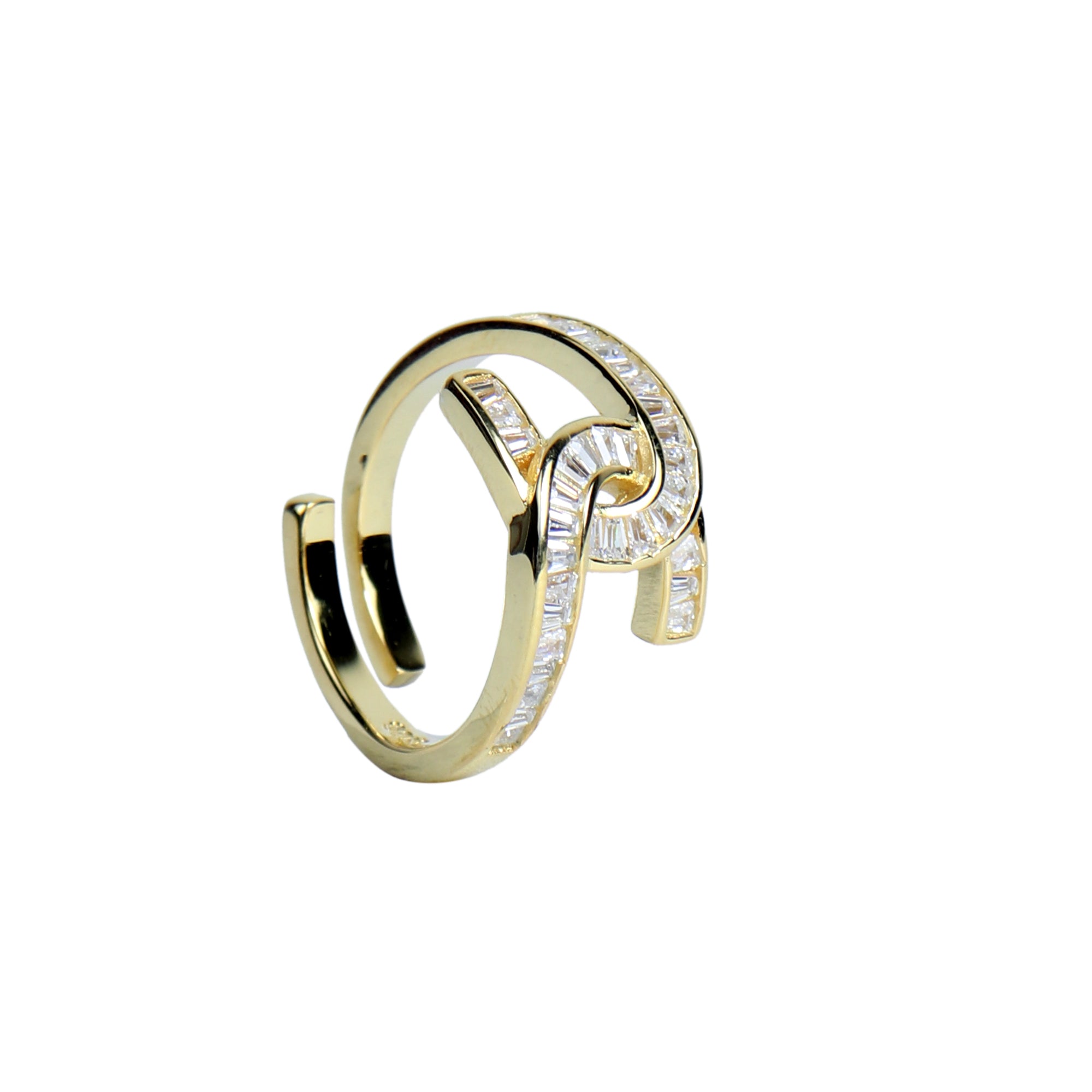 gold plated silver ring for women