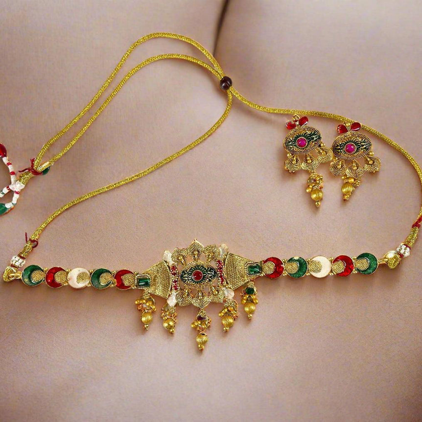 Rajwada Design Necklace Set For Women