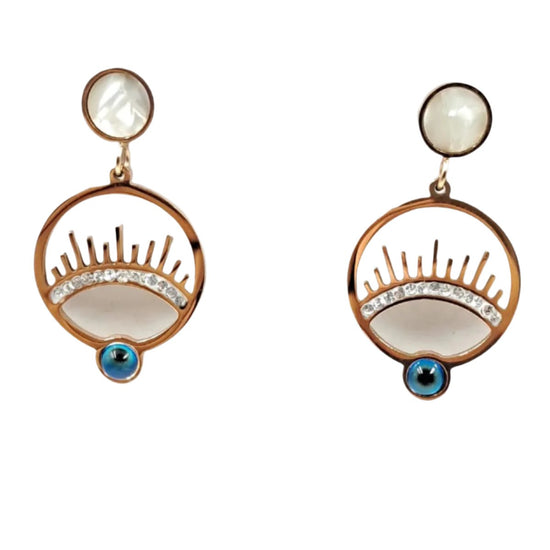 circular_sun_design_with_charm_stone_earring