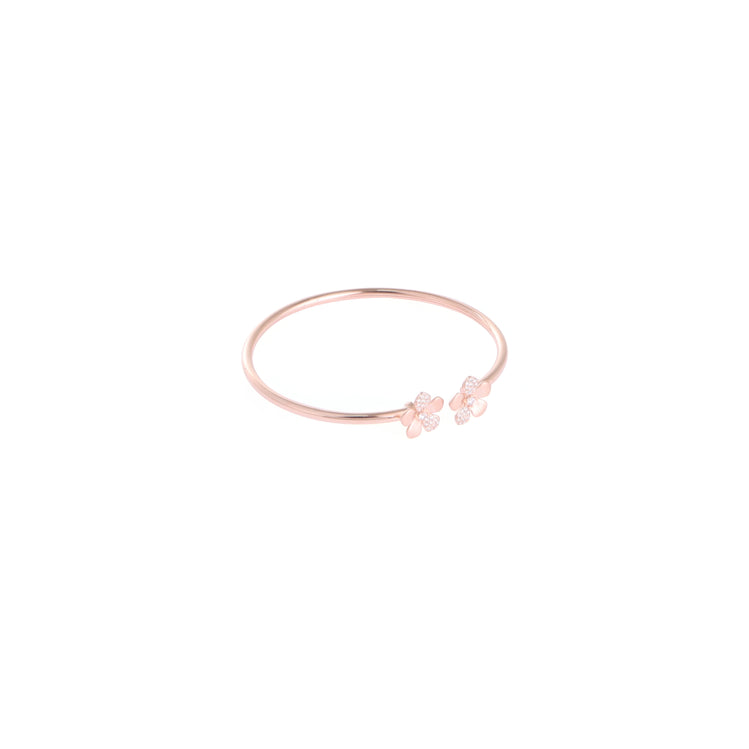 rose gold silver kada for women
