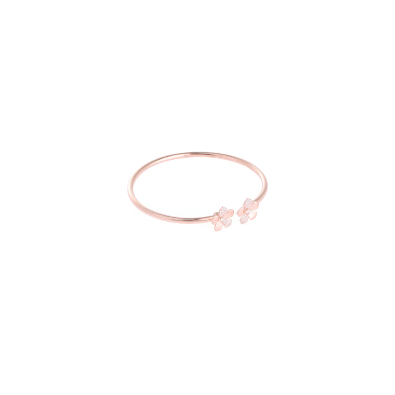 rose gold silver kada for women